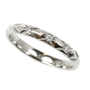 CHANEL Silver Diamond Ring